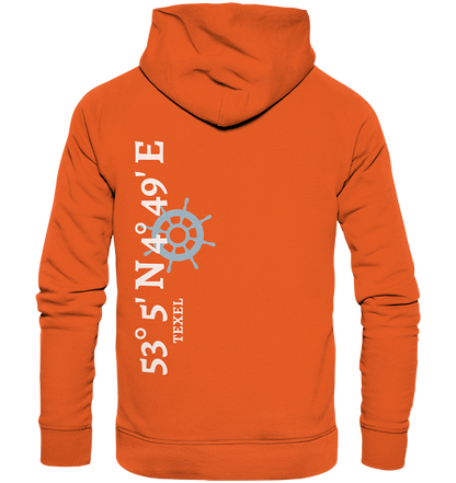 Texel Hoodie mit Koordinaten - Organic Hoodie