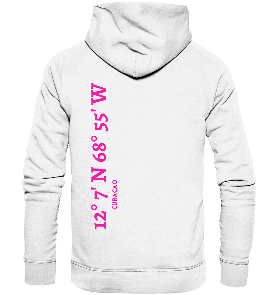 Curacao Hoodie mit Koordinaten - Organic Koordinaten Hoodie - MEERcoordinates