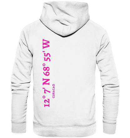 Curacao Hoodie mit Koordinaten - Organic Koordinaten Hoodie - MEERcoordinates