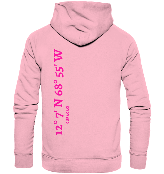 Curacao Hoodie mit Koordinaten - Organic Koordinaten Hoodie - MEERcoordinates