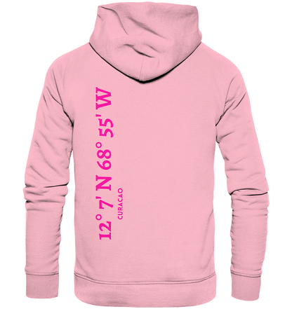 Curacao Hoodie mit Koordinaten - Organic Koordinaten Hoodie - MEERcoordinates