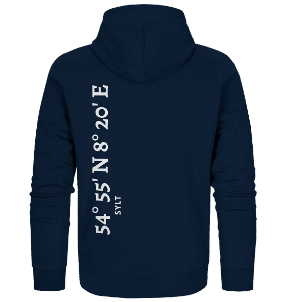 Sylt Jacke mit Koordinaten - Organic Zipper - MEERcoordinates