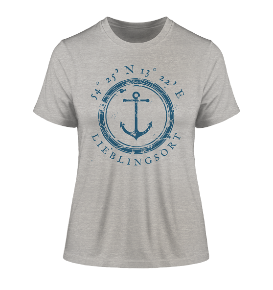 personalisierbares Koordinaten T-Shirt MEERTRÄUMERIN