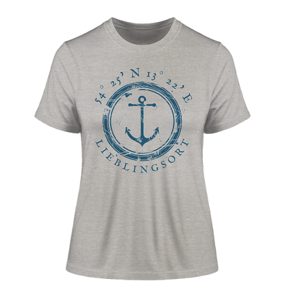 personalisierbares Koordinaten T-Shirt MEERTRÄUMERIN