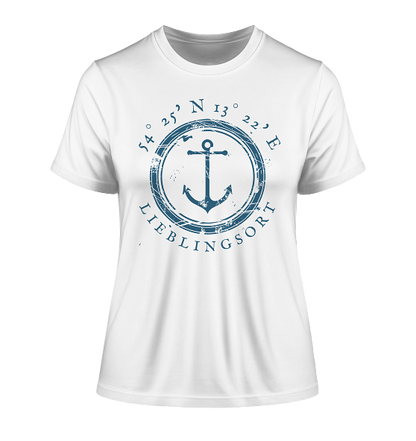 Damen T-Shirt Anker, personalisierbar, von Meercoordinates