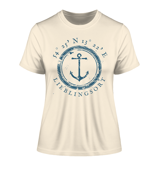personalisierbares Koordinaten T-Shirt MEERTRÄUMERIN
