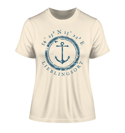 personalisierbares Koordinaten T-Shirt MEERTRÄUMERIN