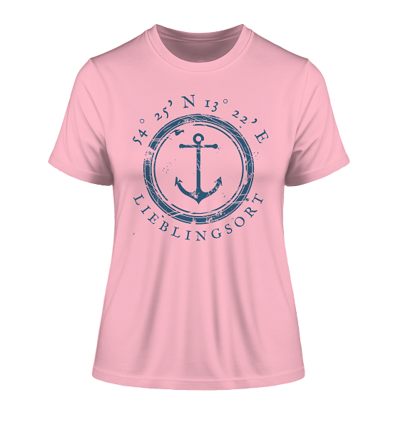 personalisierbares Koordinaten T-Shirt MEERTRÄUMERIN