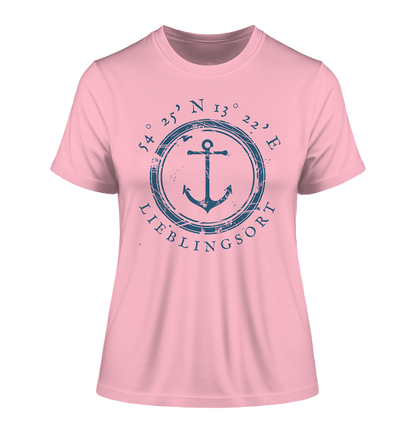 personalisierbares Koordinaten T-Shirt MEERTRÄUMERIN