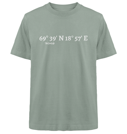 Tromso Koordinaten - Heavy Oversized Organic Shirt