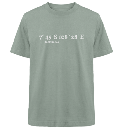 Batu Karas T-Shirt mit Koordinaten - Heavy Oversized Organic Shirt - Meercoordinates