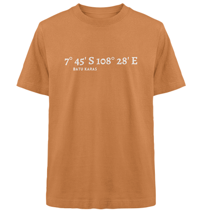 Batu Karas T-Shirt mit Koordinaten - Heavy Oversized Organic Shirt