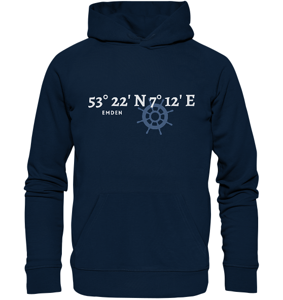 Emden Hoodie mit Koordinaten von MEERcoordinates 