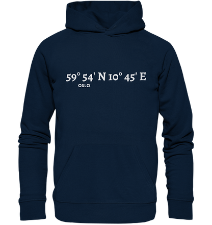 Oslo Hoodie mit Koordinaten
