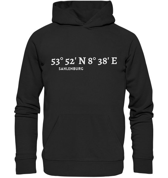 Sahlenburg Hoodie mit Koordinaten - Organic Koordinaten Hoodie