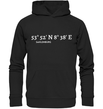 Sahlenburg Hoodie mit Koordinaten - Organic Koordinaten Hoodie