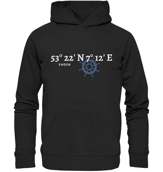 Emden Hoodie mit Koordinaten