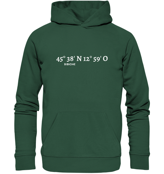Bibione Hoodie mit Koordinaten - Organic Koordinaten Hoodie - Meercoordinates