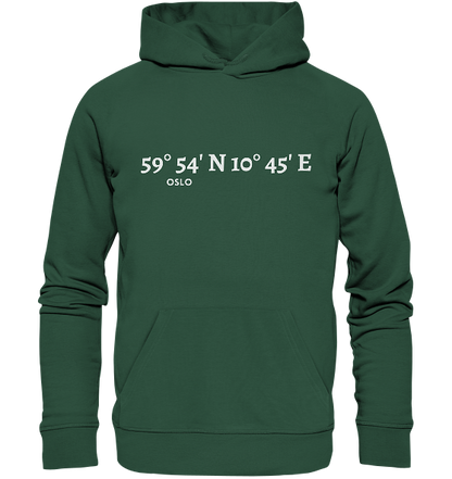 Oslo Hoodie mit Koordinaten