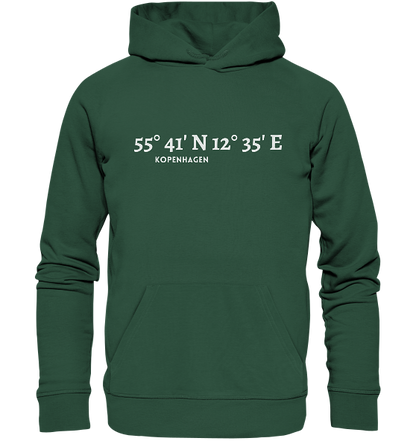 Kopenhagen Hoodie mit Koordinaten - Organic Hoodie