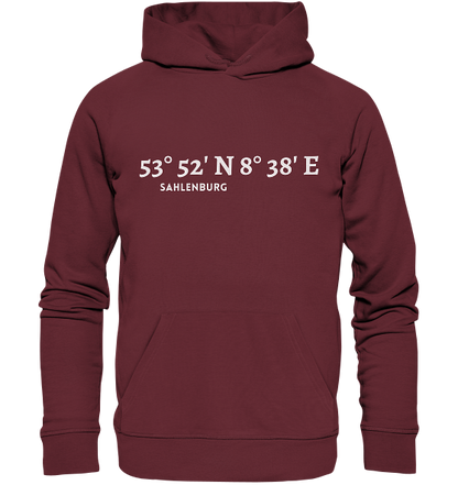 Sahlenburg Hoodie mit Koordinaten - Organic Koordinaten Hoodie