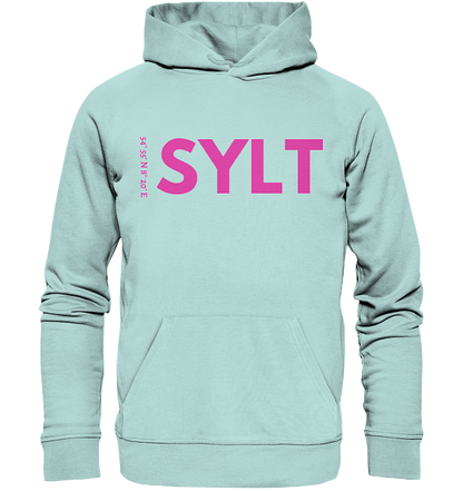 Sylt Hoodie mit Koordinaten in pink - Organic Koordinaten Hoodie