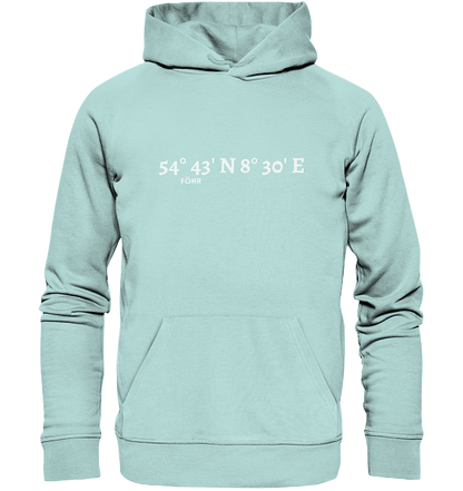 Föhr Hoodie mit Koordinaten - Organic Hoodie
