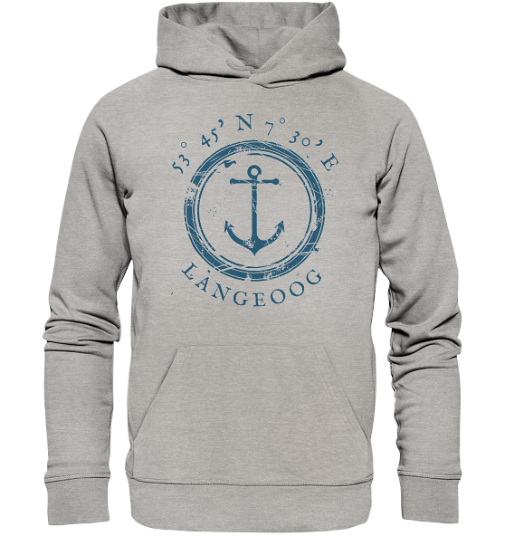 Langeoog Hoodie Anker von Meercoordinates