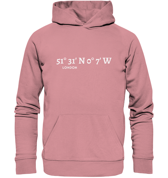 London Hoodie mit Koordinaten