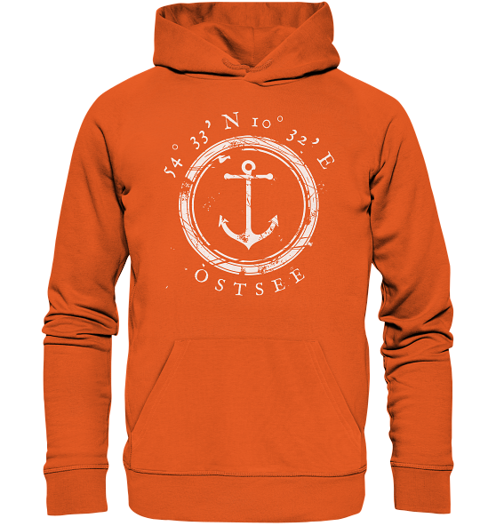 Koordinaten Hoodie MEERTRÄUMER OSTSEE - Organic Hoodie