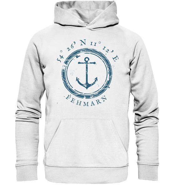 Fehmarn Hoodie mit Koordinaten - Organic Koordinaten Hoodie von MEERcoordinates 