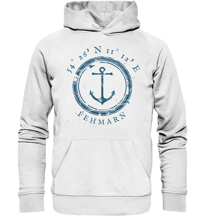 Fehmarn Hoodie mit Koordinaten - Organic Koordinaten Hoodie von MEERcoordinates 