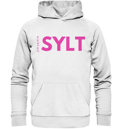 Sylt Hoodie mit Koordinaten in pink - Organic Koordinaten Hoodie