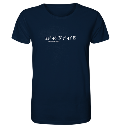 Spiekeroog T-Shirt mit Koordinaten - Organic Koordinaten Shirt von Meercoordinates
