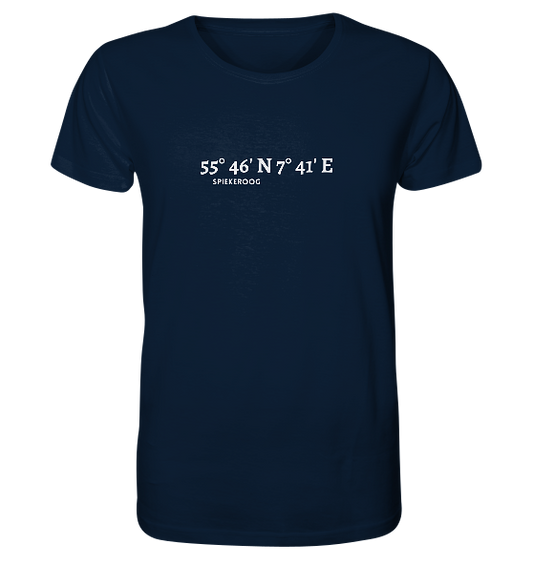 Spiekeroog T-Shirt mit Koordinaten - Organic Koordinaten Shirt von Meercoordinates