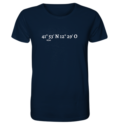Rom T-Shirt mit Koordinaten - Organic Shirt von Meercoordinates