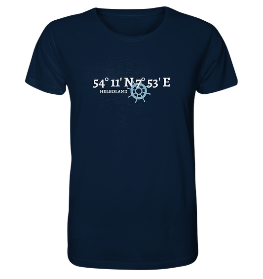 Helgoland T-Shirt mit Koordinaten - Organic Shirt von Meercoordinates