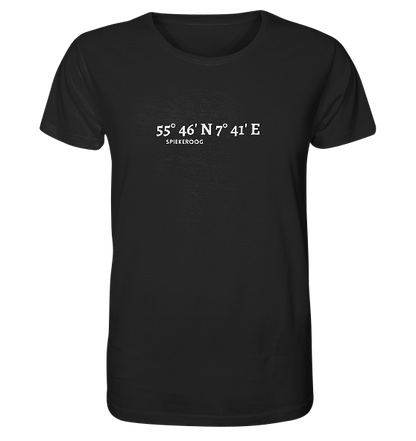 Spiekeroog T-Shirt mit Koordinaten - Organic Shirt