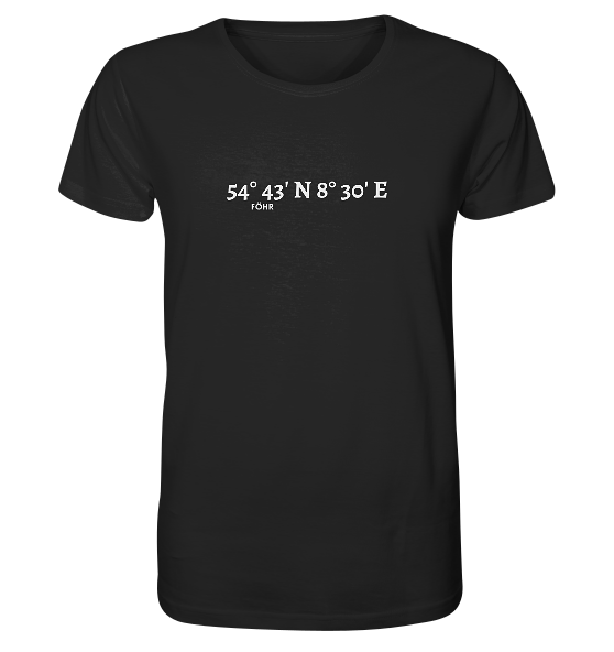 Föhr T-Shirt mit Koordinaten - Organic Shirt