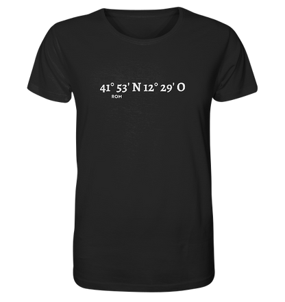 Rom T-Shirt mit Koordinaten - Organic Shirt
