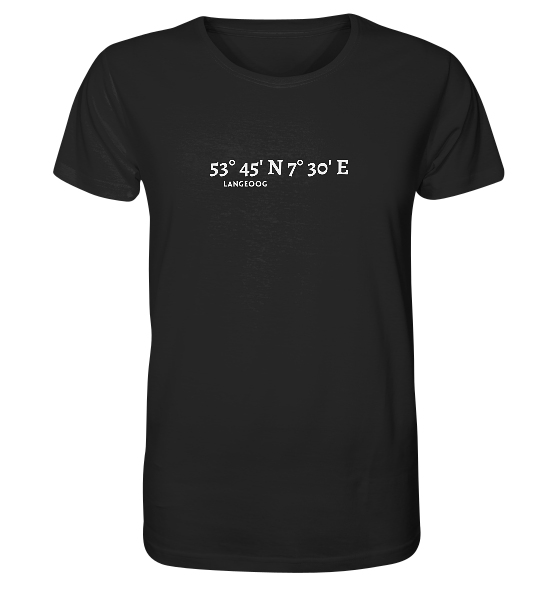 Langeoog T-Shirt mit Koordinaten - Organic Shirt
