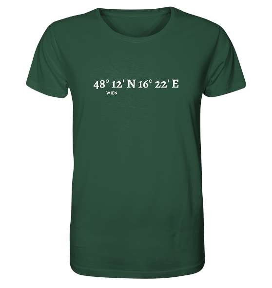 Wien T-Shirt mit Koordinaten - Organic Shirt