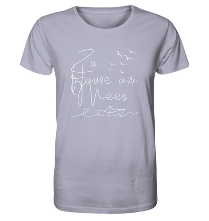 Maritimer T-Shirt 'Zu Hause am Meer' - Organic Unisex Shirt