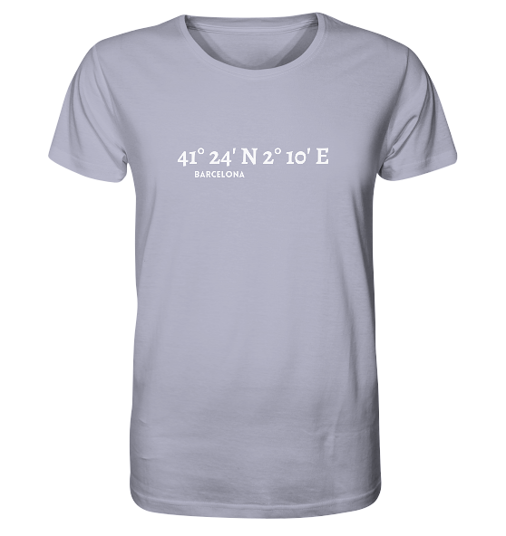 Barcelona T-Shirt mBarcelona T-Shirt mit Koordinaten - Organic Shirt von Meercoordinates