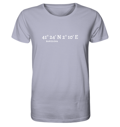Barcelona T-Shirt mBarcelona T-Shirt mit Koordinaten - Organic Shirt von Meercoordinates