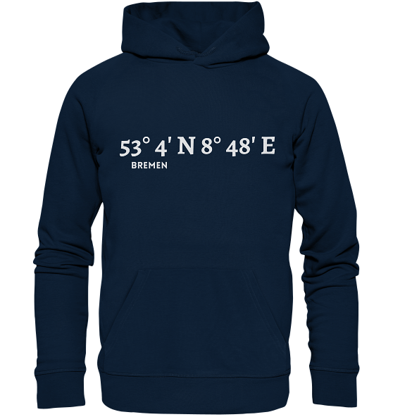 Bremen Hoodie mit Koordinaten - Organic Koordinaten Hoodie