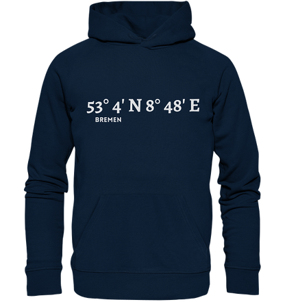 Bremen Hoodie mit Koordinaten - Organic Koordinaten Hoodie