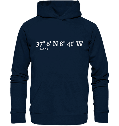 Lagos Koordinaten - Organic Hoodie unisex, adult