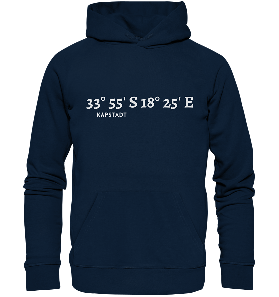 Kapstadt Hoodie mit Koordinaten - Organic Koordinaten Hoodie