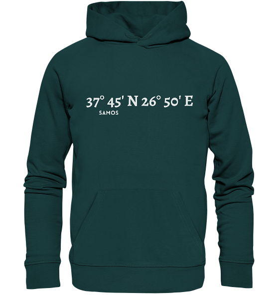 Samos Hoodie mit Koordinaten - Organic Koordinaten Hoodie